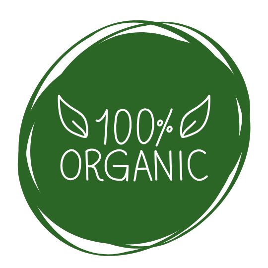 100% Organic Badge